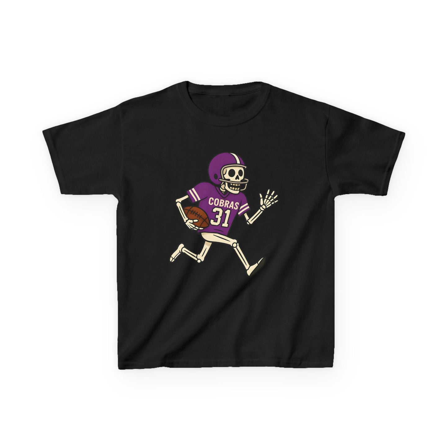 Fountain Lake Skeleton Football Tee - Youth