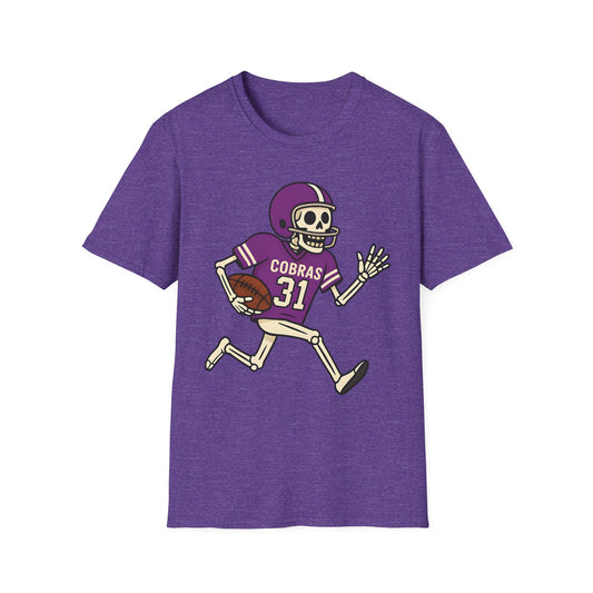 Fountain Lake Skeleton Football Tee