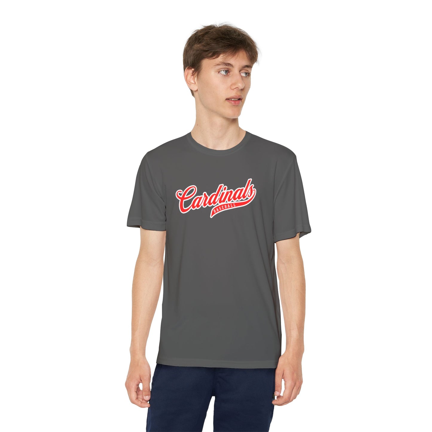 Retro Baseball Script Tee - DriFit - Youth