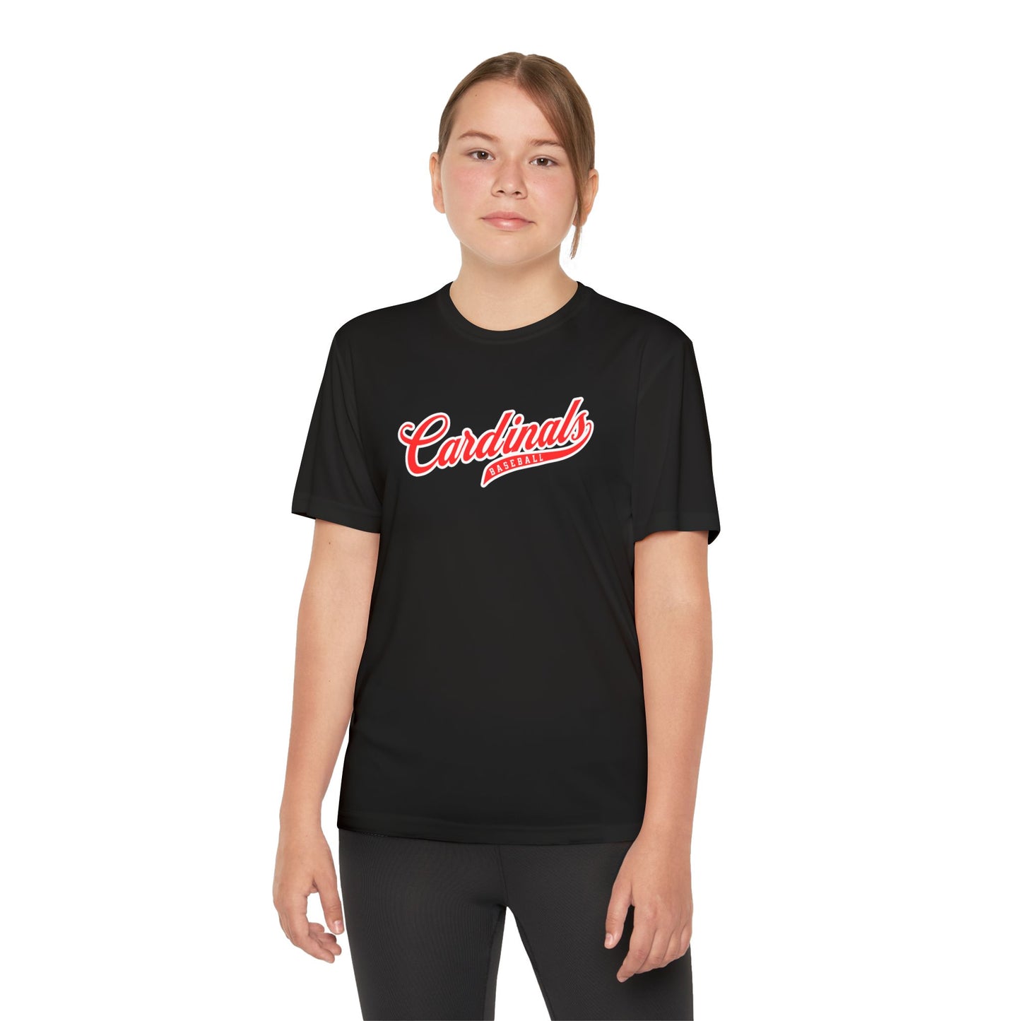 Retro Baseball Script Tee - DriFit - Youth