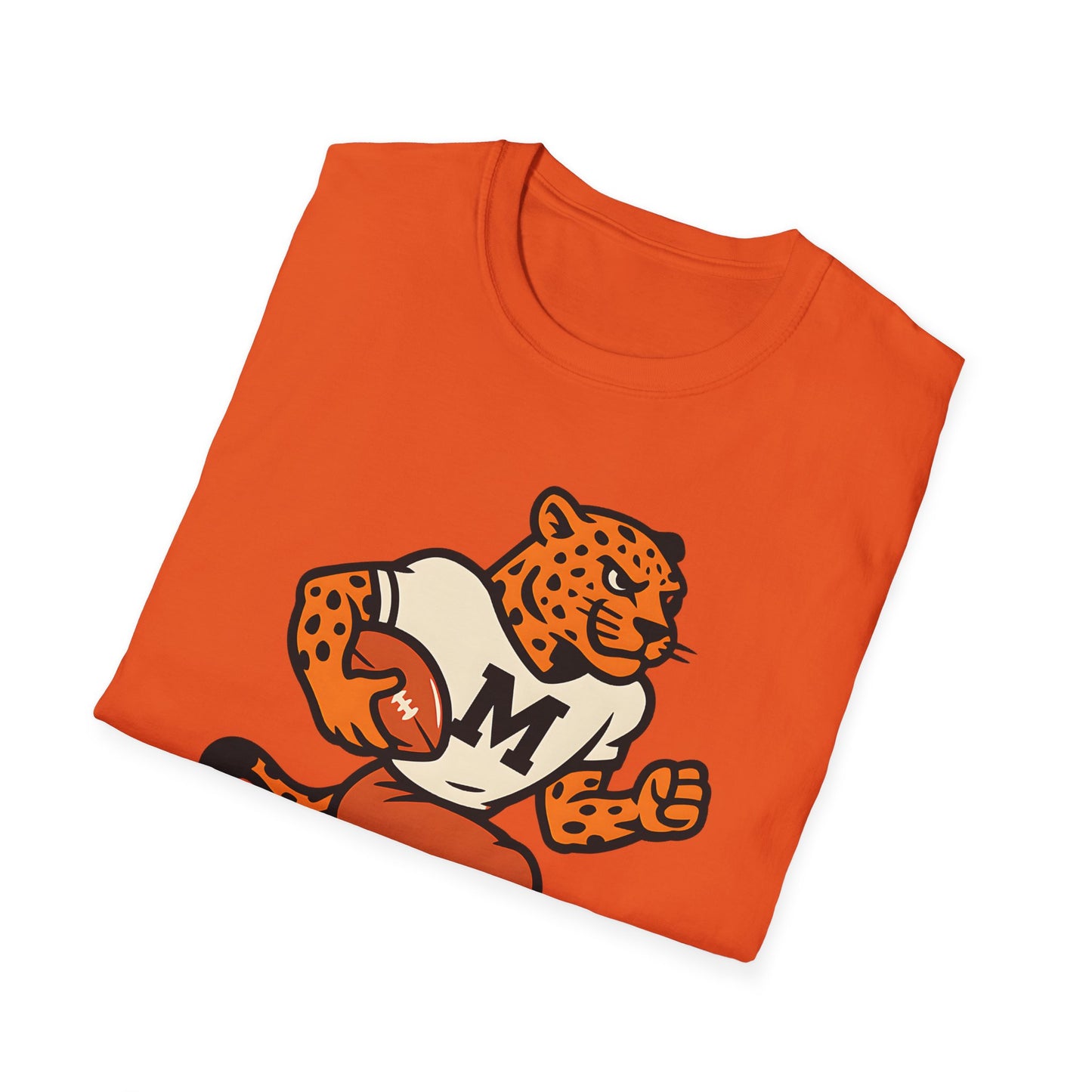 Retro Leopard Football Tee