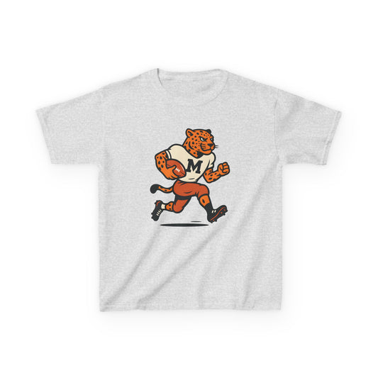 Retro Leopard Football Tee - Youth
