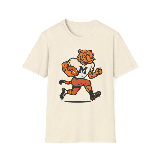 Retro Leopard Football Tee