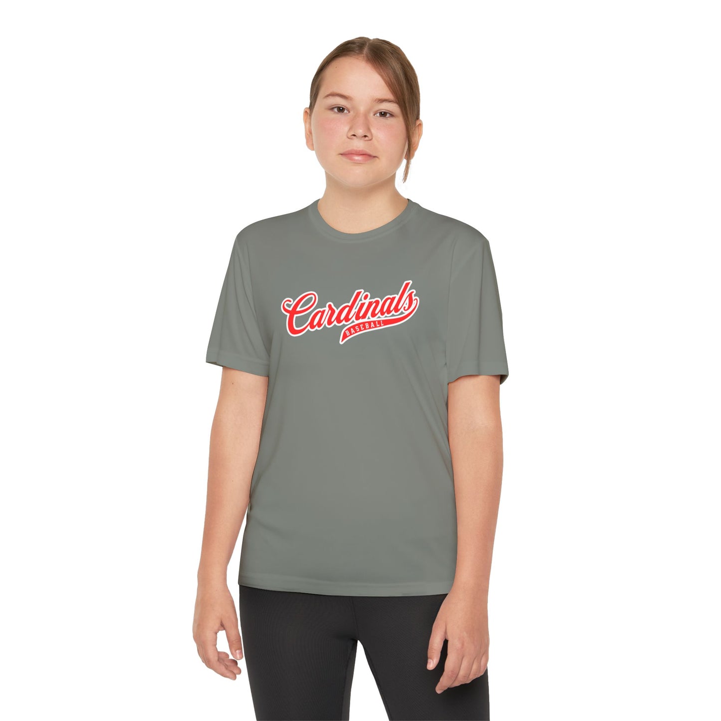 Retro Baseball Script Tee - DriFit - Youth