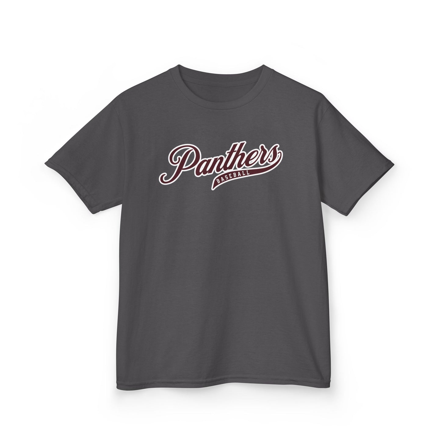 Panthers Baseball Script T-Shirt — Youth