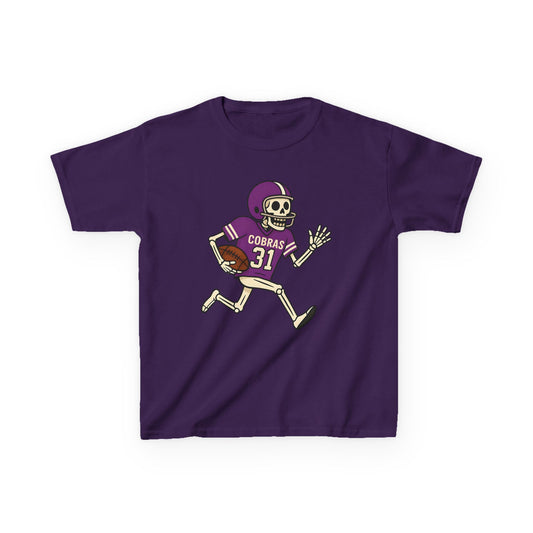 Fountain Lake Skeleton Football Tee - Youth