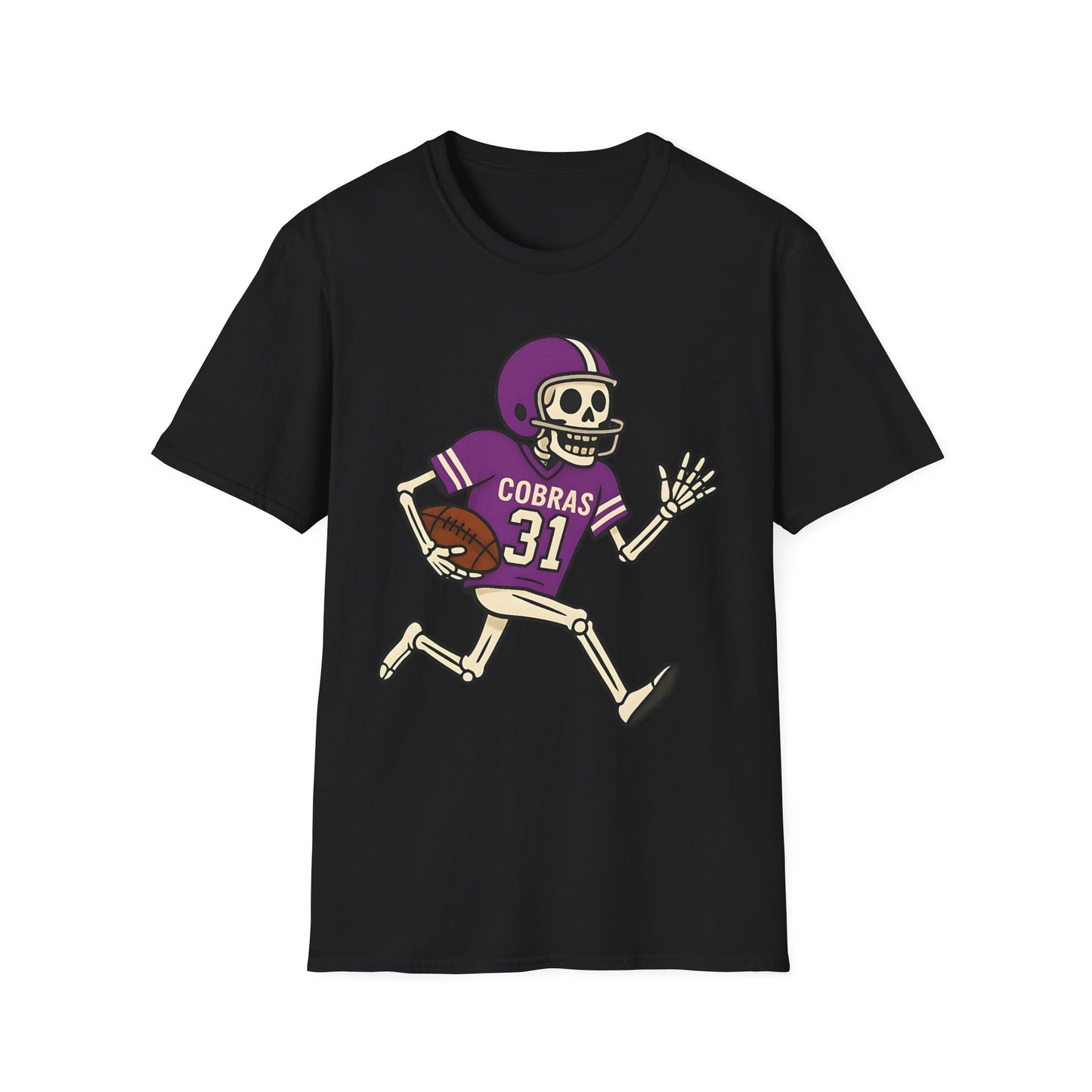 Fountain Lake Skeleton Football Tee