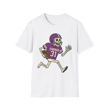 Fountain Lake Skeleton Football Tee
