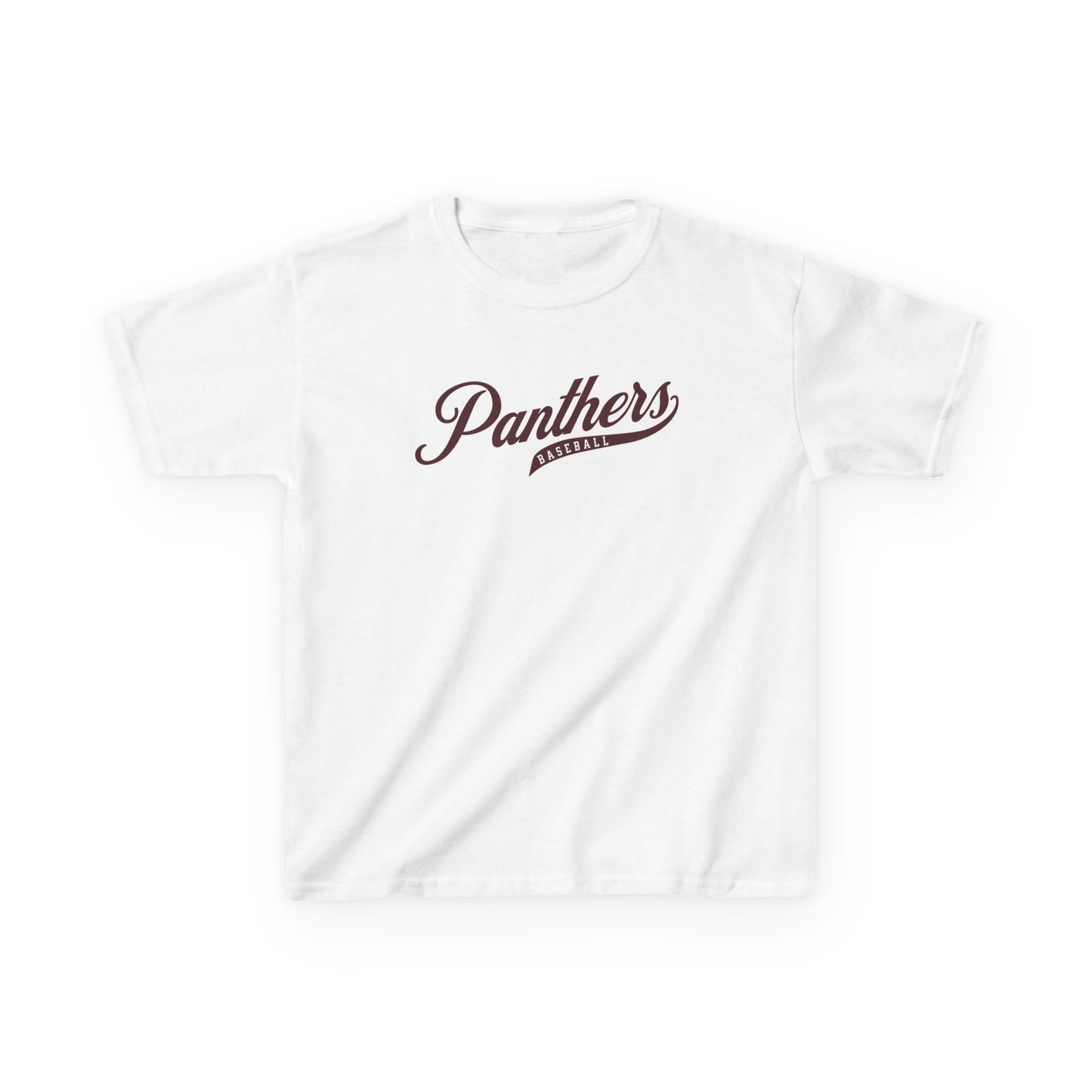 Panthers Baseball Script T-Shirt — Youth