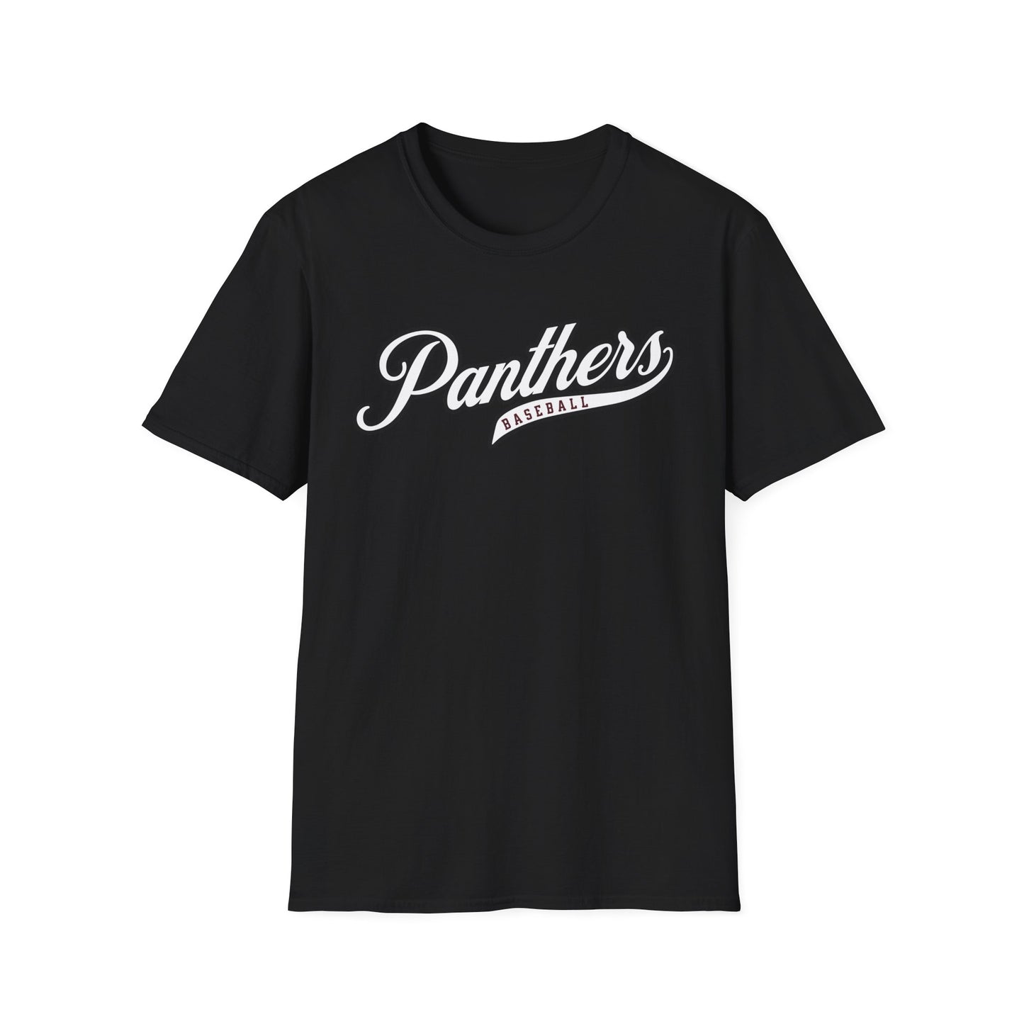Panthers Baseball Script T-Shirt
