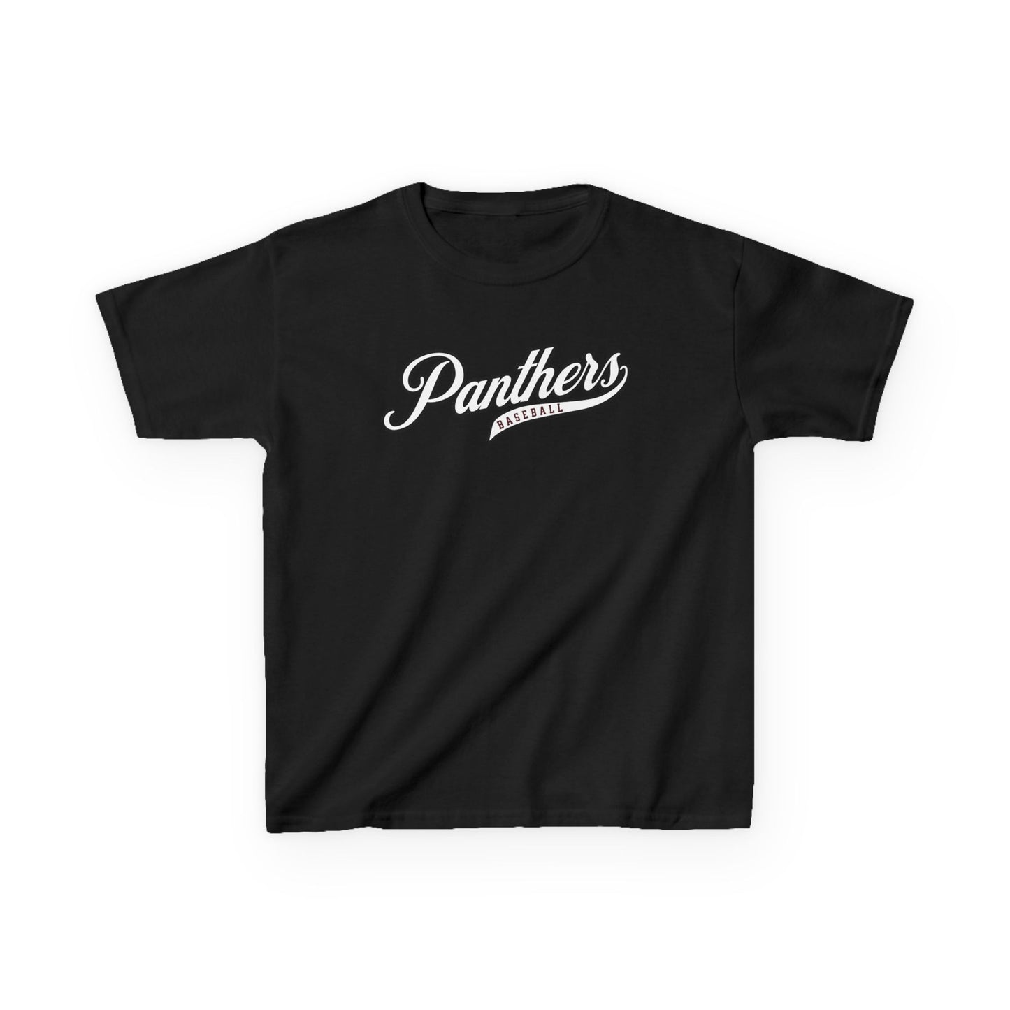 Panthers Baseball Script T-Shirt — Youth