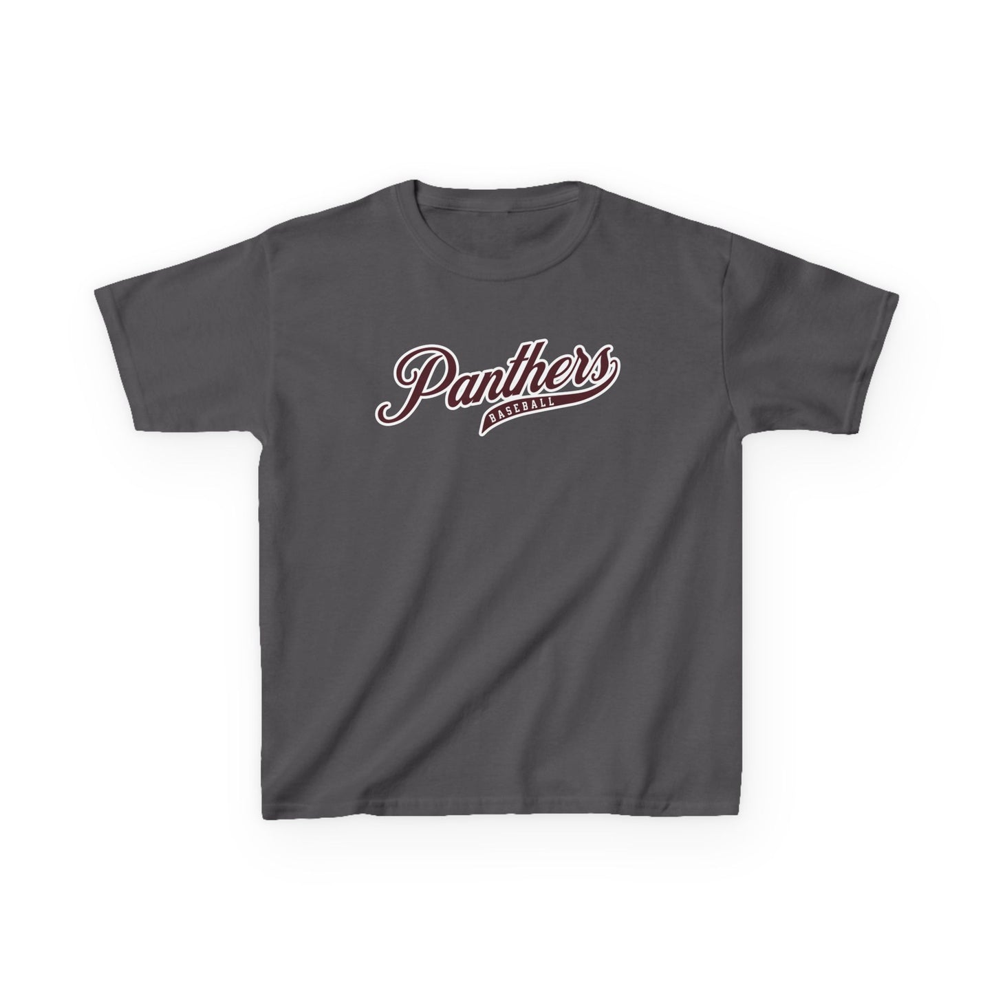 Panthers Baseball Script T-Shirt — Youth
