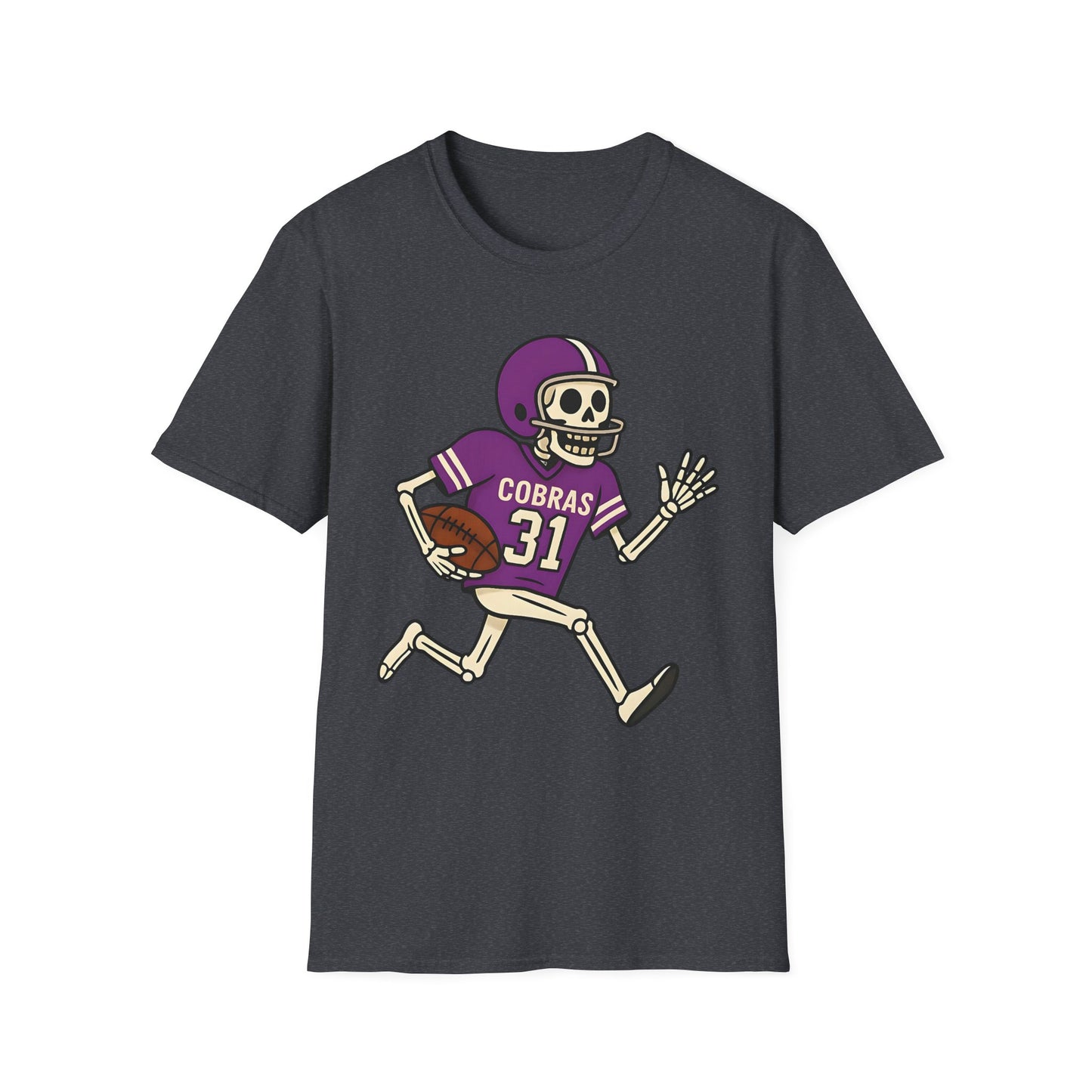 Fountain Lake Skeleton Football Tee