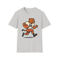 Retro Leopard Football Tee