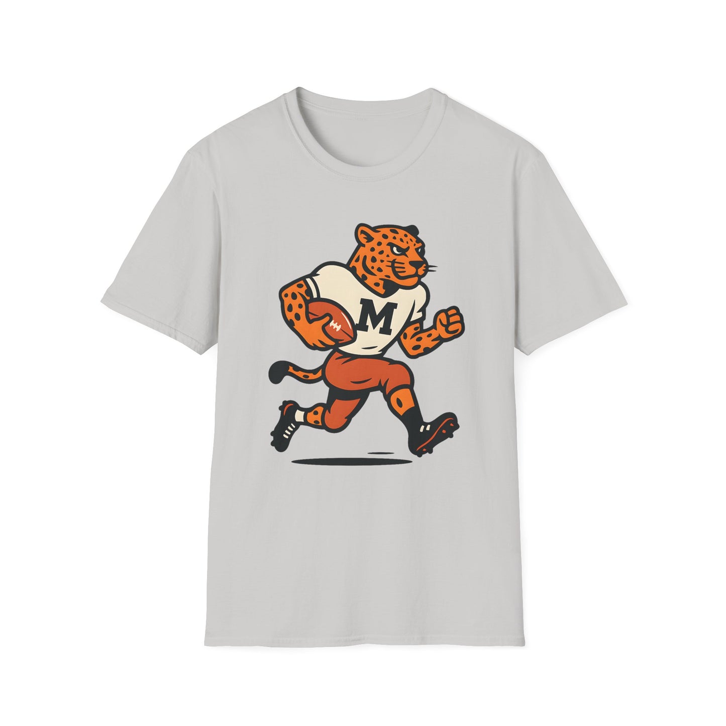 Retro Leopard Football Tee