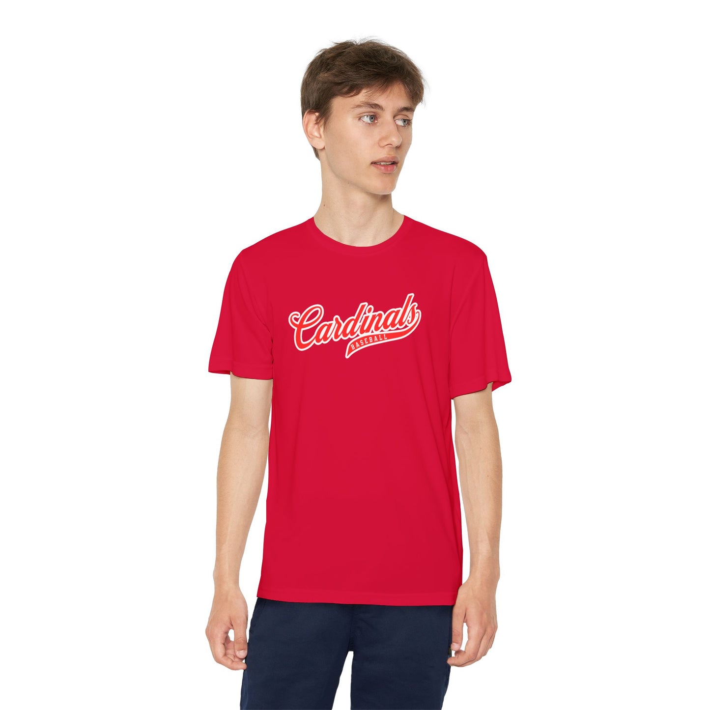 Retro Baseball Script Tee - DriFit - Youth