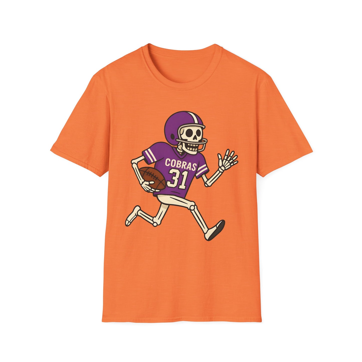 Fountain Lake Skeleton Football Tee