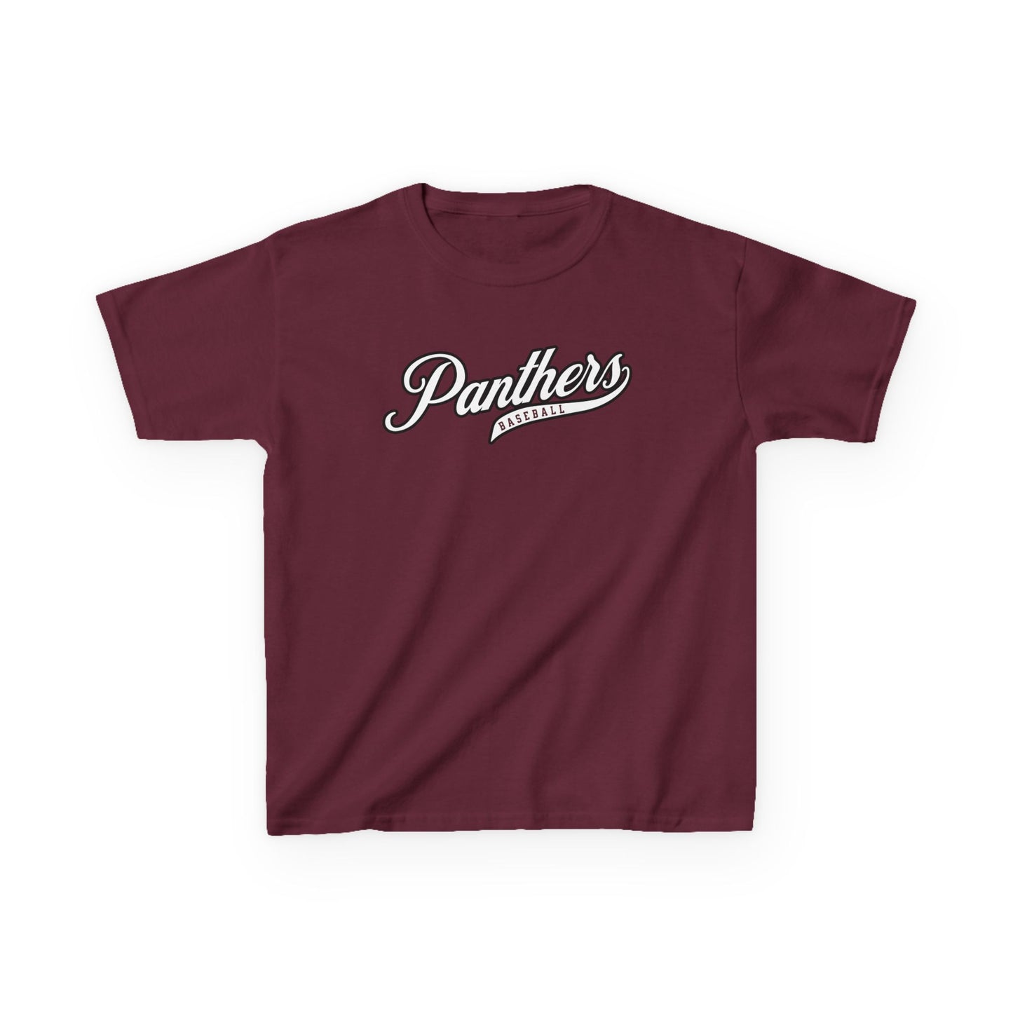 Panthers Baseball Script T-Shirt — Youth