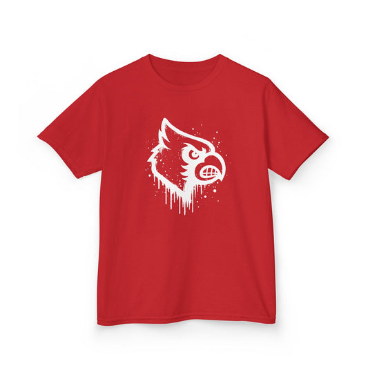 Cardinal Paint Drip Mascot - Youth