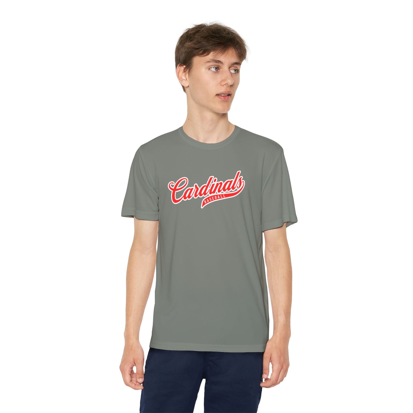 Retro Baseball Script Tee - DriFit - Youth
