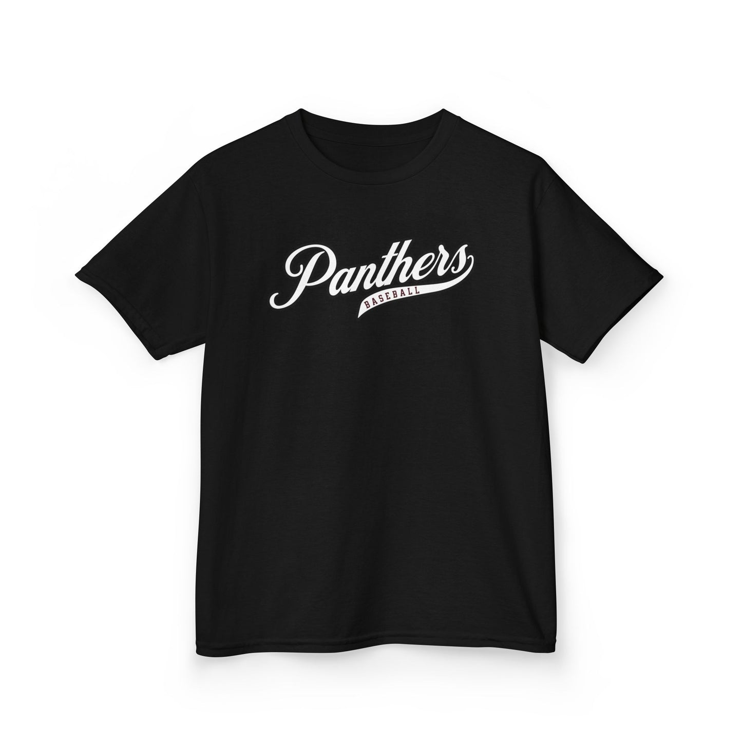 Panthers Baseball Script T-Shirt — Youth