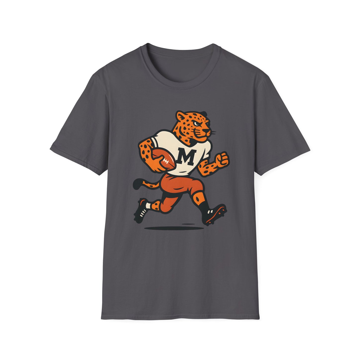 Retro Leopard Football Tee