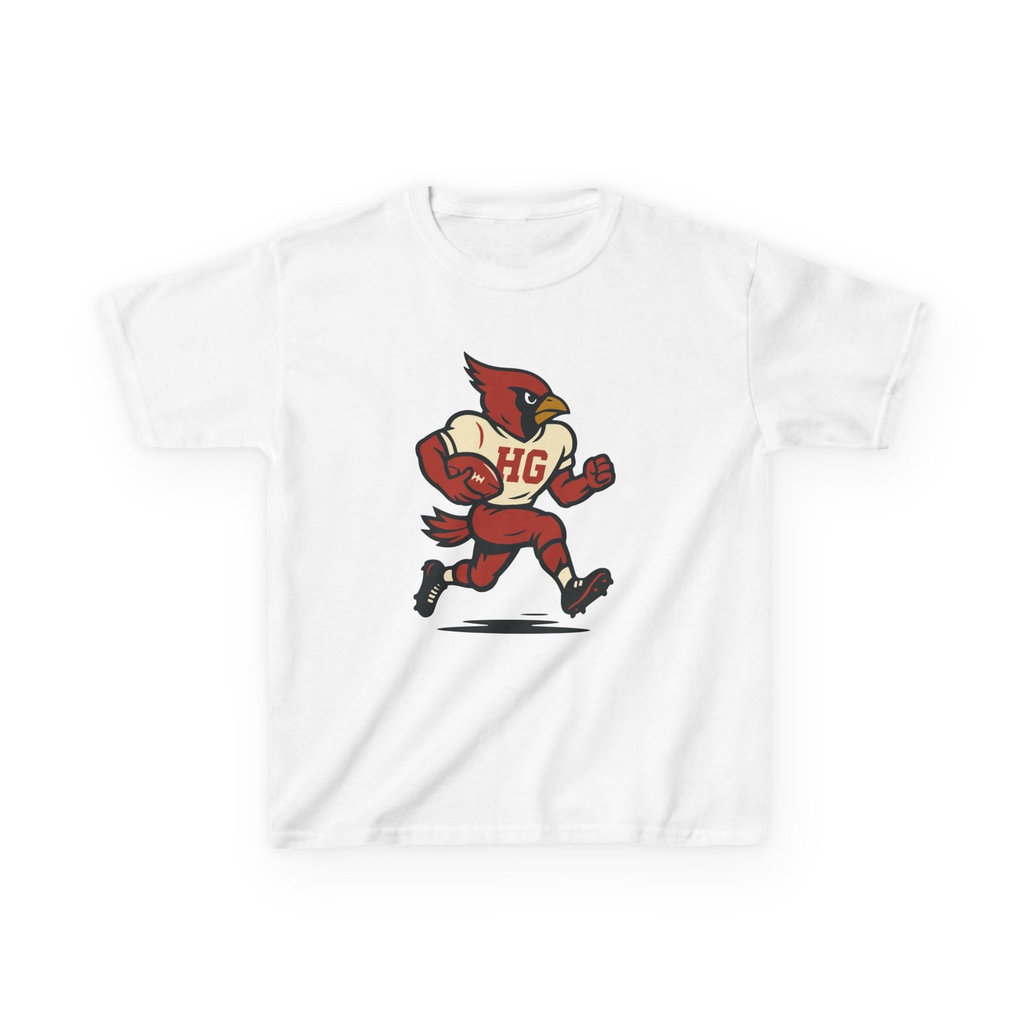 Retro Cardinal Football Tee - Youth