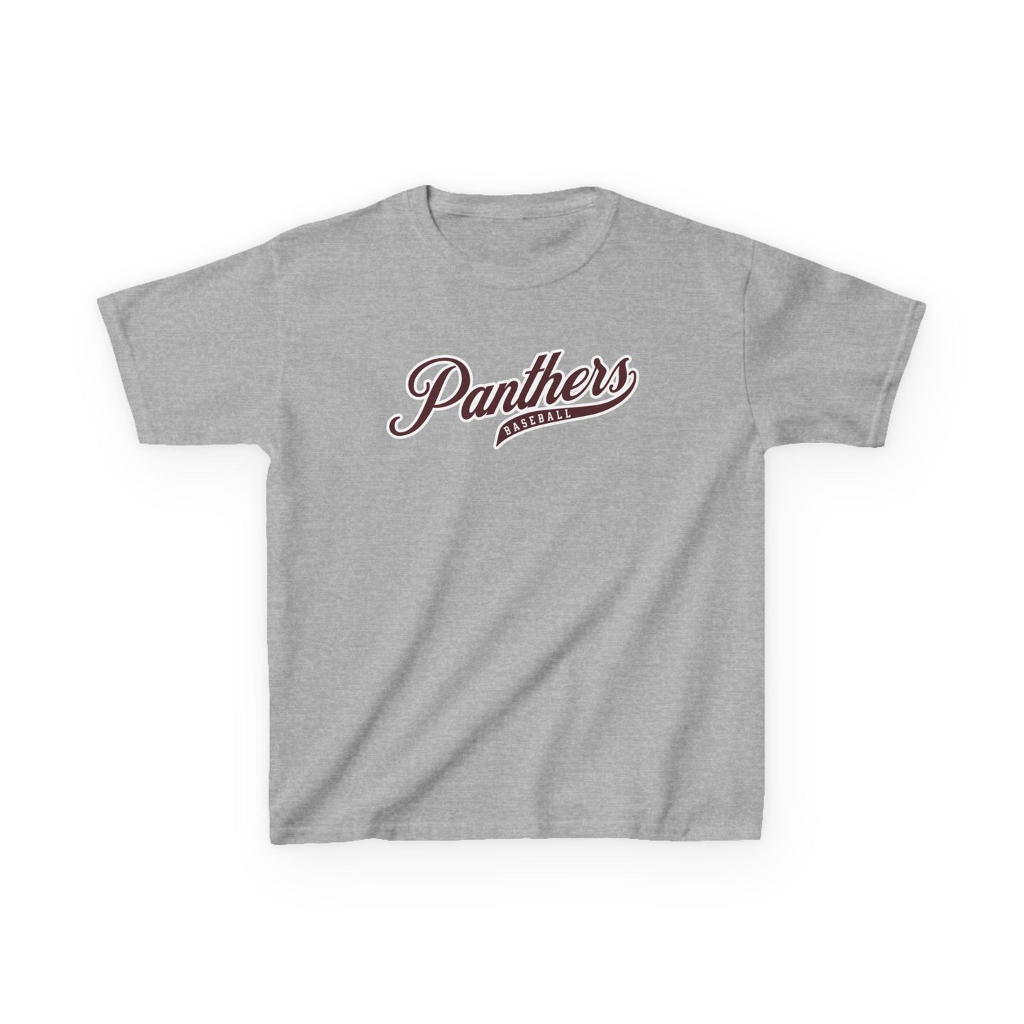 Panthers Baseball Script T-Shirt — Youth