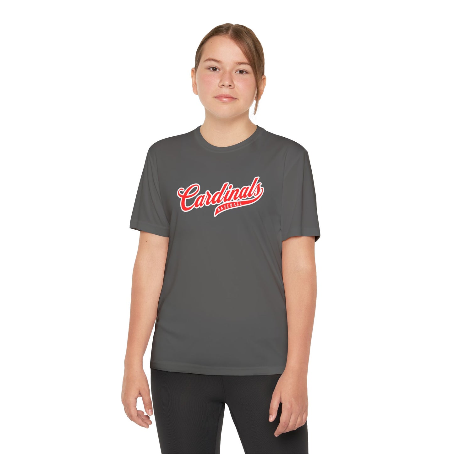 Retro Baseball Script Tee - DriFit - Youth