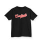 Retro Baseball Script Tee - Youth