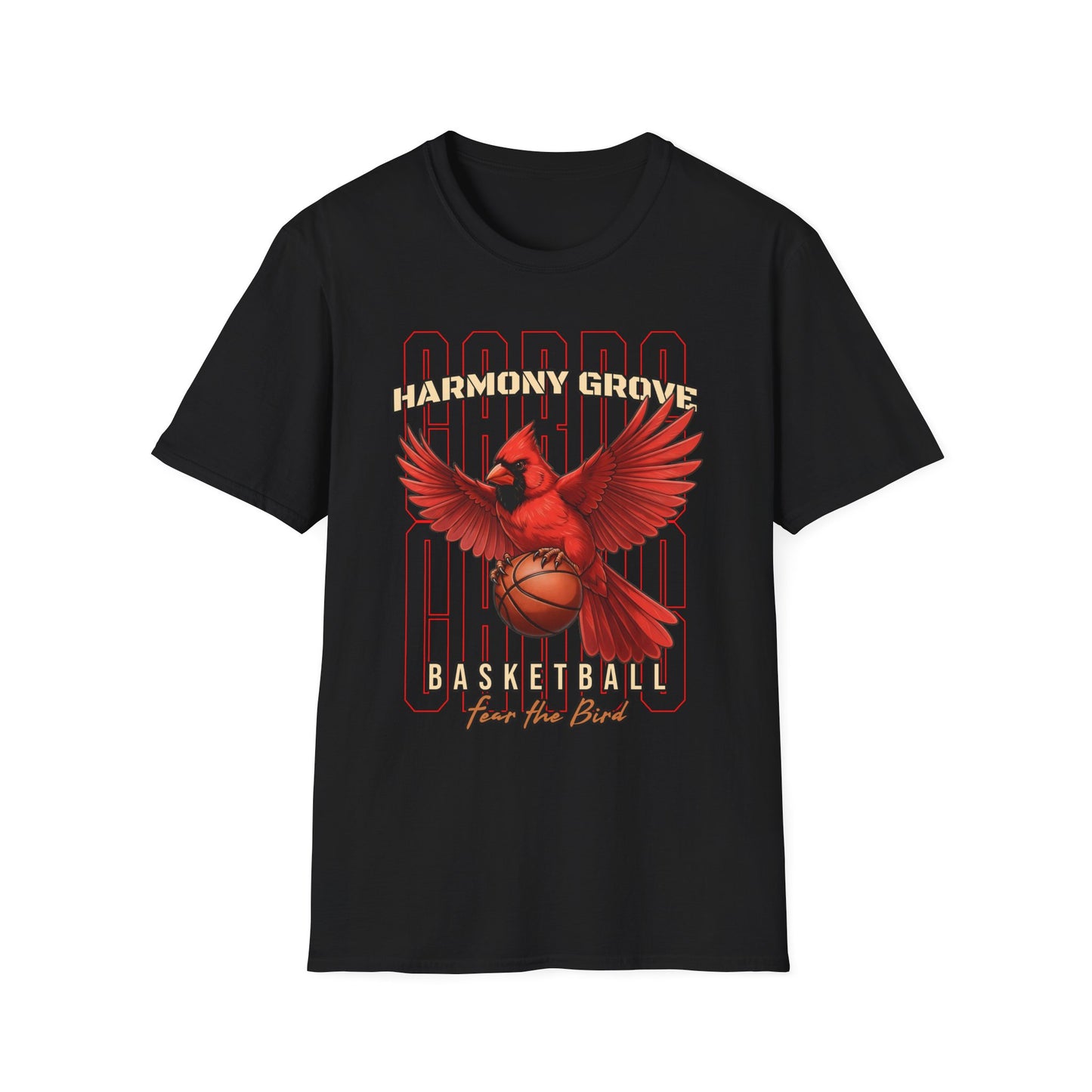 Realistic Cardinal Basketball Tee