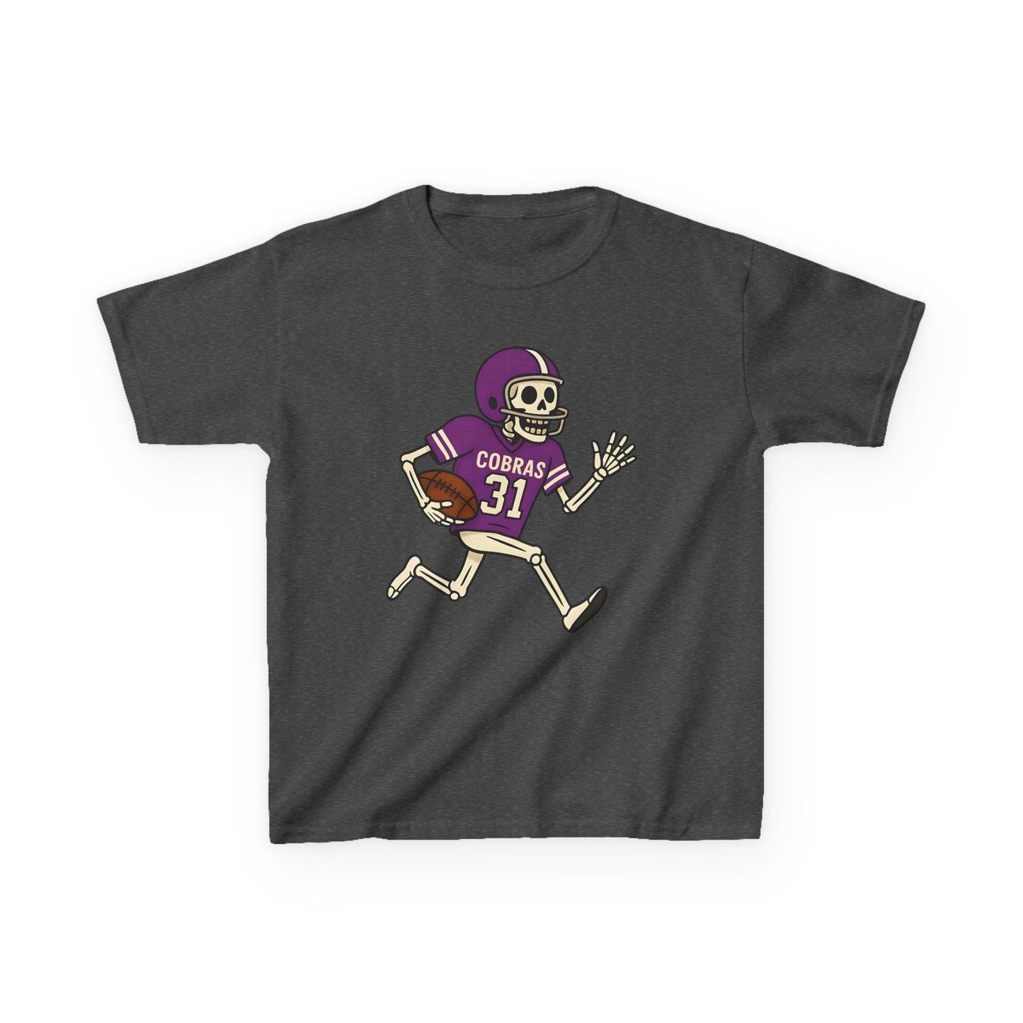 Fountain Lake Skeleton Football Tee - Youth