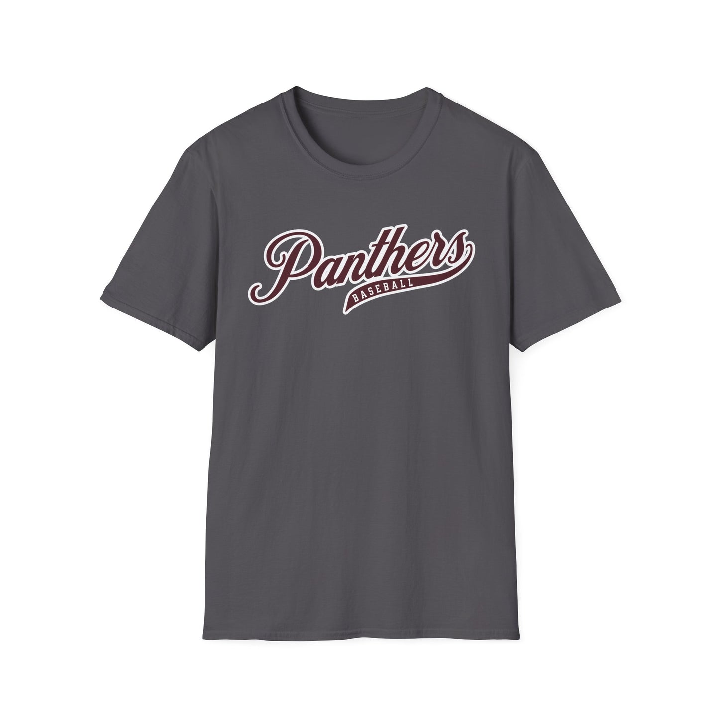 Panthers Baseball Script T-Shirt