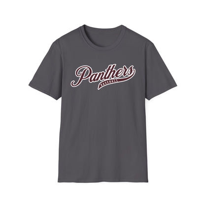 Panthers Baseball Script T-Shirt