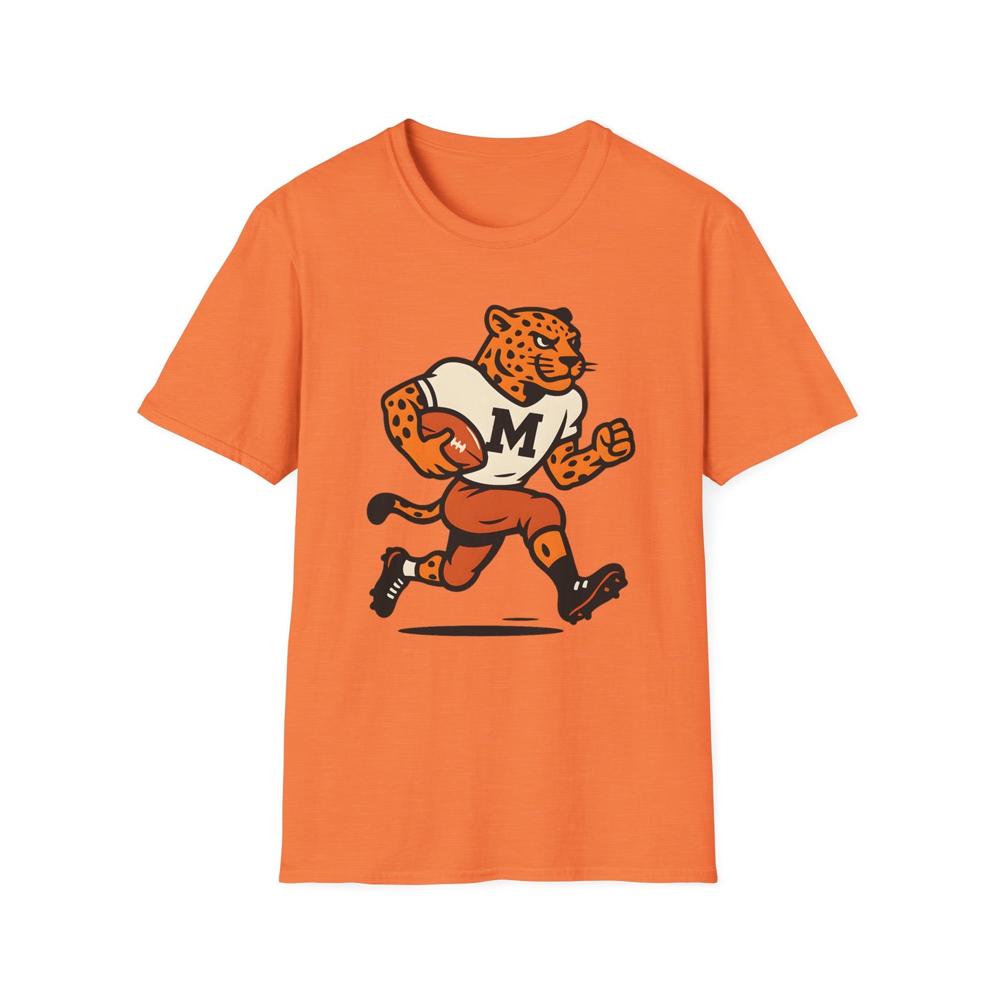 Retro Leopard Football Tee